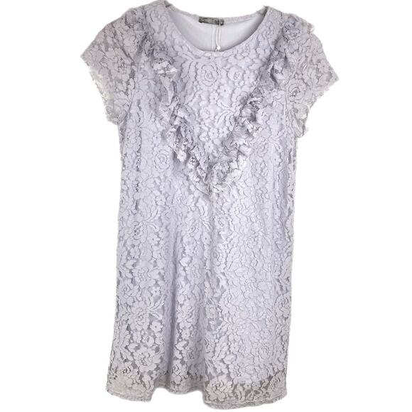 NWT Zara Short Sleeve Lace Tunic Shift Dress Sz S - Picture 1 of 6